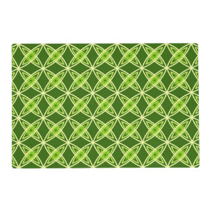 Mid Century Modern Atomic Print - Olive Green Placemat