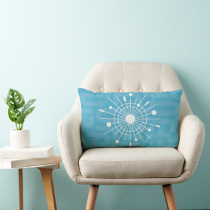 Mid Century Modern Atomic Snowflake Pillow so MOD