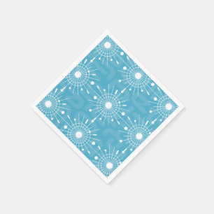 Mid Century Modern Atomic Sputnik Snowflake MOD Paper Napkins