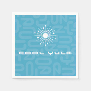 Mid Century Modern Atomic Sputnik Snowflake MOD Paper Napkins