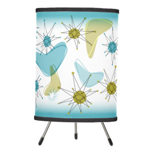 Mid Century Modern Atomic Starburst Tripod Lamp