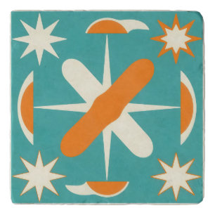 Mid Century Modern Atomic Starburst Trivet