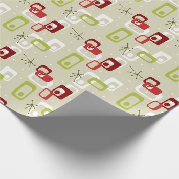 Mid-century Modern Atomic Wrapping Paper by christmas1900 at Zazzle