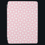 Mid Century Modern Baby Pink And White Pattern iPad Air Cover<br><div class="desc">Retro Mid Century Modern Pattern – Abstract Geometric Shapes – Cute and Minimalist Pattern in Baby Pink.</div>