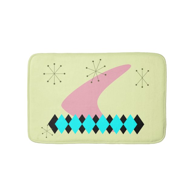 Mid Century Modern Bathroom Mat (Front)