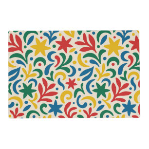 Mid Century Modern Biophilic Pattern Placemat