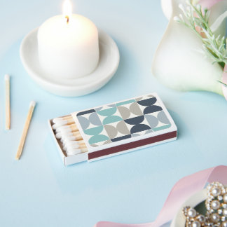 Mid-Century Modern blue green and grey   Matchboxes