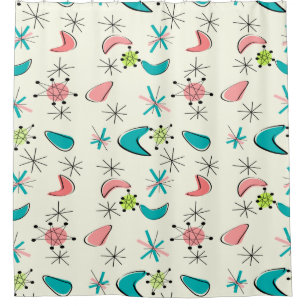 Mid-Century Modern Boomerangs ll  Shower Curtain