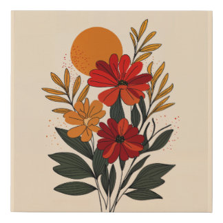 Mid-Century Modern Botanical Canvas Print