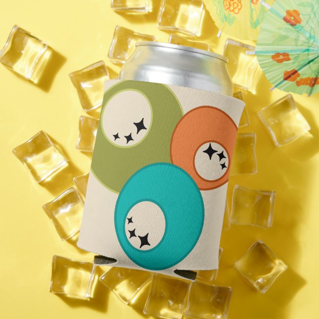 Mid-Century Modern Bowling Balls  Can Cooler (In Situ Summer)