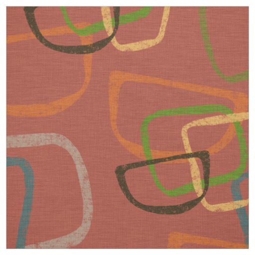 Mid Century Modern Bowls | Fifties Retro Style Fabric