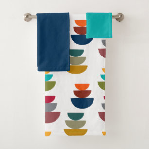 Mid-Century Modern Bright Minimalism  Bath Towel Set