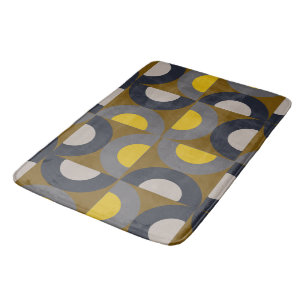 Mid-Century Modern Bronze Mustard Thunder Bath Mat