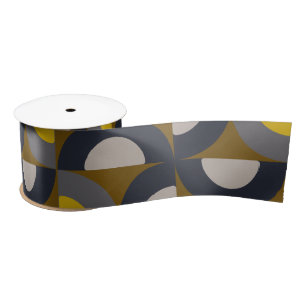 Mid-Century Modern Bronze Mustard Thunder Satin Ribbon