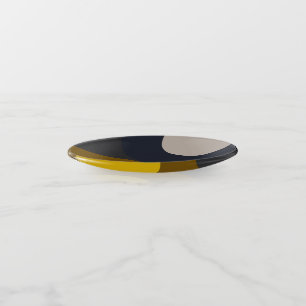 Mid-Century Modern Bronze Mustard Thunder  Trinket Tray