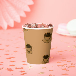 Mid Century Modern Brown Cozy Coffee Cup Paper Cup