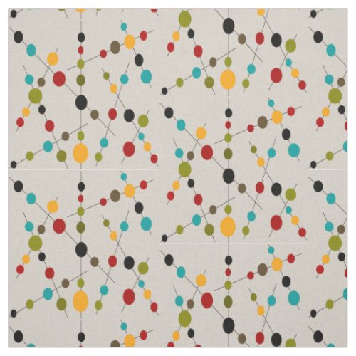 Mid_Century Modern Bubbles and Sticks Fabric ll