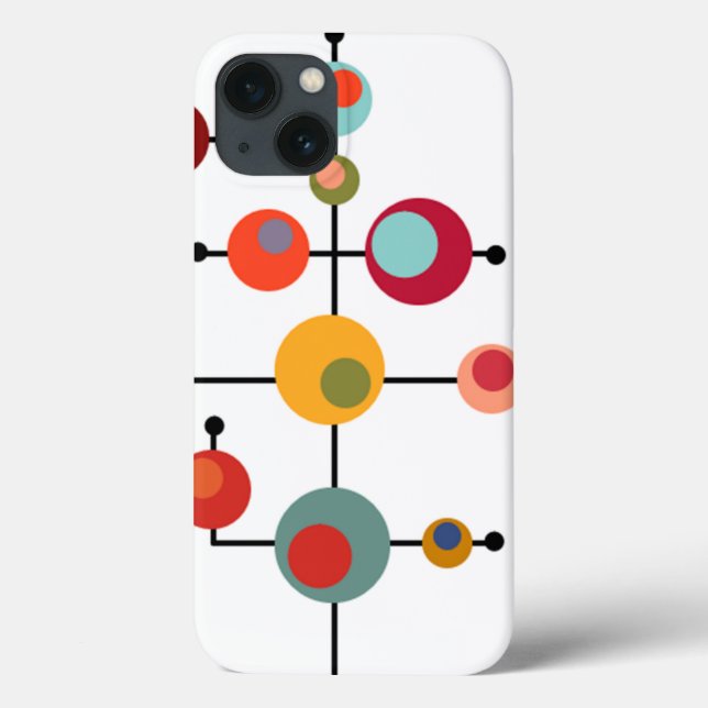 Mid-Century Modern Bubbles  Case-Mate iPhone Case (Back)