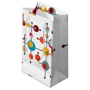 Mid-Century Modern Bubbles Small Gift Bag