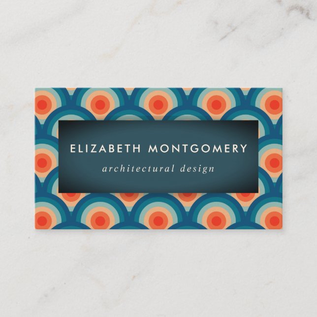 Mid Century Modern Business Card (Front)