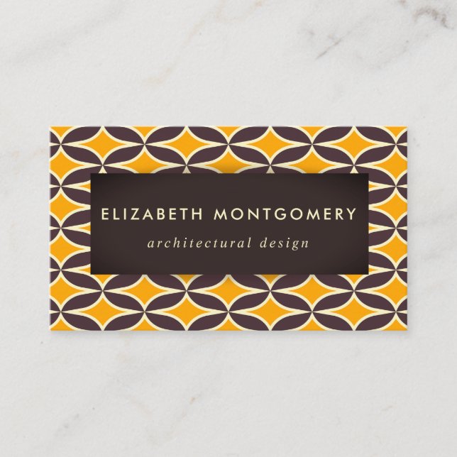 Mid Century Modern Business Card (Front)