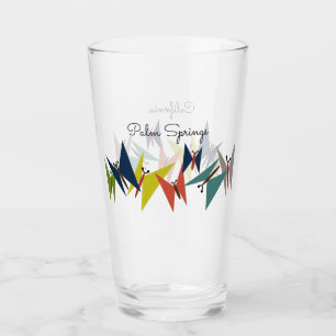 Mid-Century Modern Butterfly Drinking Glass Design