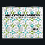 Mid Century Modern Calendar<br><div class="desc">Atomic Patterns Inspired by the middle of the 20th Century.

Note:  Set "Start Date" to "December" and  "2019" (or current year).</div>