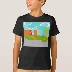 Mid Century Modern Cartoon House T-Shirt