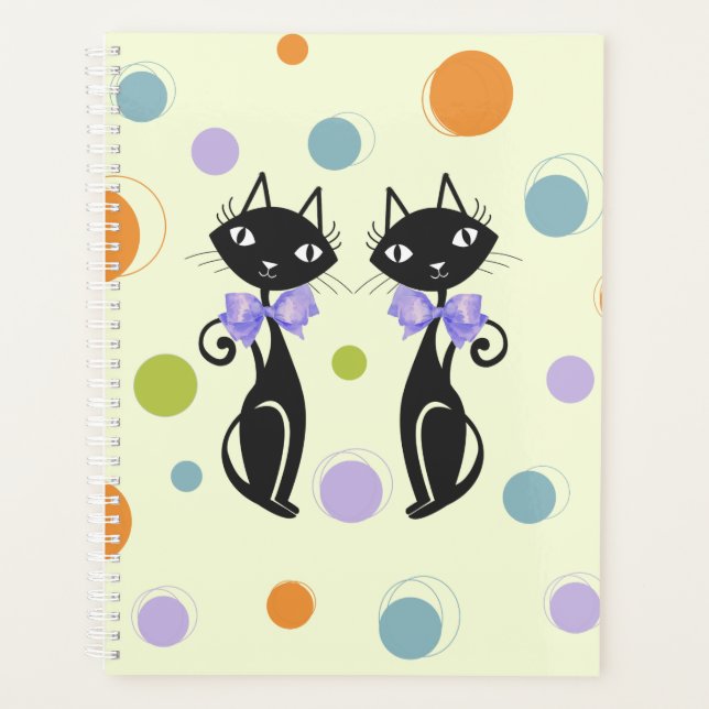 Mid Century Modern Cat Planner (Front)