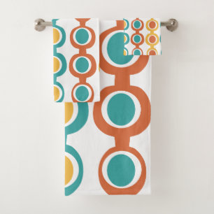 Mid-Century Modern Chain  Bath Towel Set