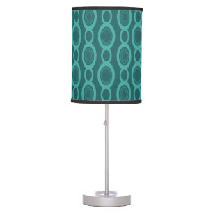 Mid Century Modern Chain Links Teal Table Lamp