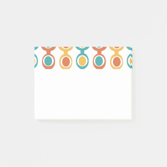 Mid-Century Modern Chain  Post-it Notes (Front)