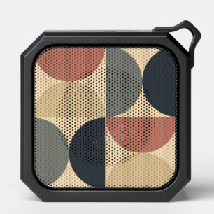 Mid Century Modern Charcoal Salmon Bluetooth Speaker