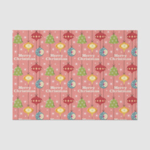 Mid Century Modern Christmas Baubles Tissue Paper
