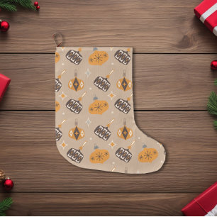 Mid-Century Modern Christmas Large Christmas Stocking