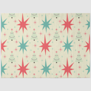 Mid Century Modern Christmas Pattern Tissue Paper