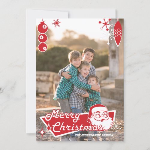 Mid_Century Modern Christmas Photo Card