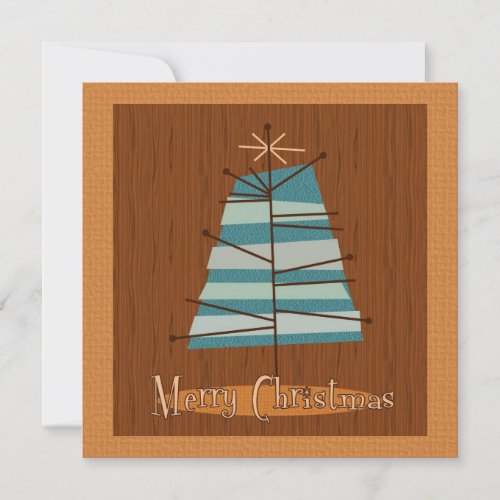 Mid Century Modern Christmas Tree Holiday Card
