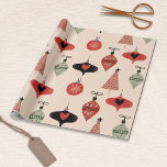 Mid Century Modern Christmas Wrapping Paper<br><div class="desc">This Retro Mid-Century design is perfect to celebrate Christmas with a vintage vibe.</div>