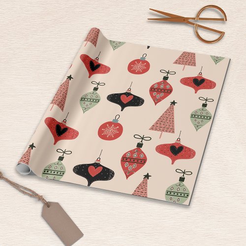 Mid_Century Modern Christmas Wrapping Paper