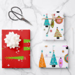 Mid-Century Modern Christmas  Wrapping Paper Sheets<br><div class="desc">Mid-Century Modern Christmas Wrapping Paper in three different patterns.</div>