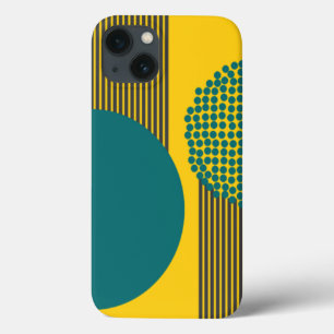Mid-Century Modern Circle and Lines  iPhone 13 Case
