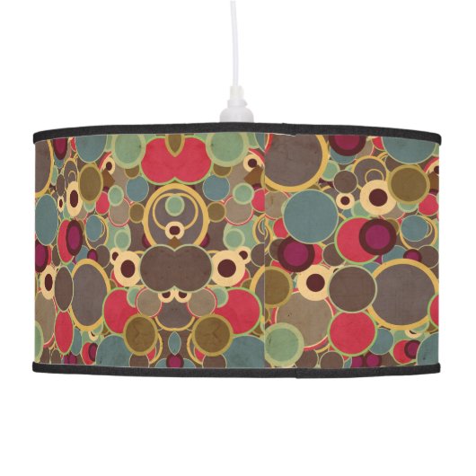 Mid-century Modern Circle Pattern Lamp Shade (Back)