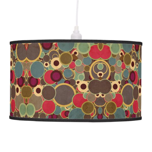 Mid-century Modern Circle Pattern Lamp Shade (Front)