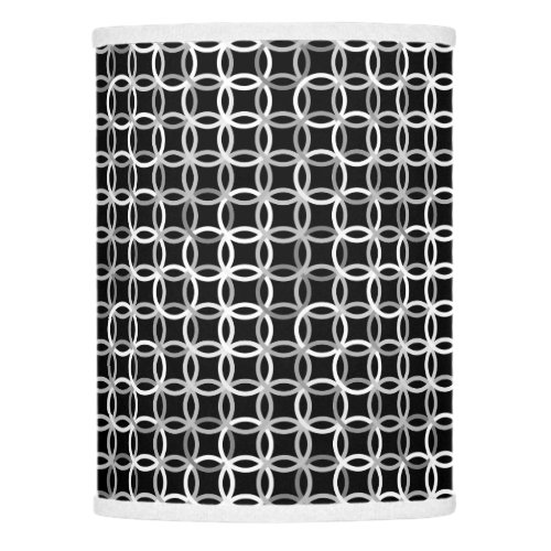 Mid_Century Modern circles black white and grey Lamp Shade