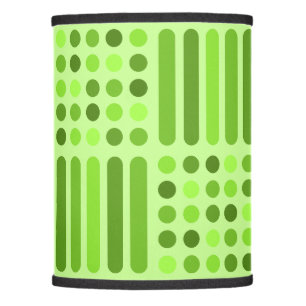 Mid Century Modern Circles Lines Chartreuse Lamp Shade