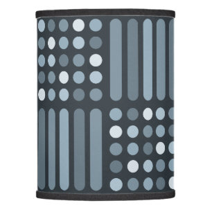 Mid Century Modern Circles Lines Slate Lamp Shade