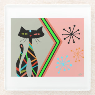 Mid century modern coaster art gift