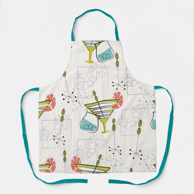 Mid Century Modern Cocktail Hour Apron (Front)