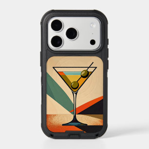 Mid Century Modern Color Block Martini Art iPhone 17 Pro Case